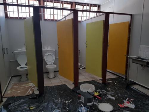 Bathrooms in progress