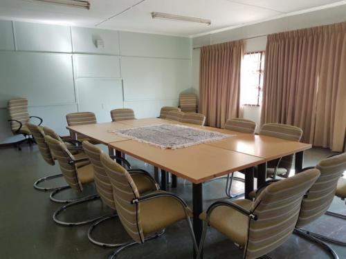 Boardroom with table and chairs donated by Nedbank 2