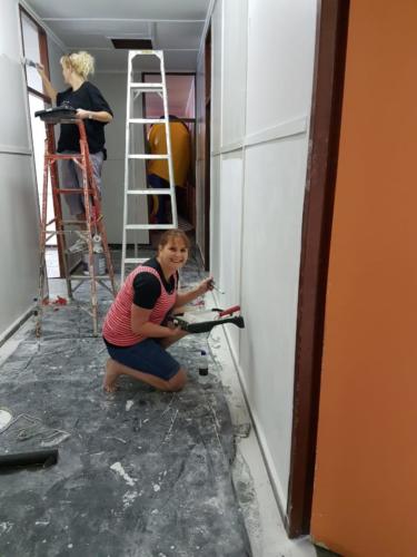 Jolandi and Rochelle hard at work 2